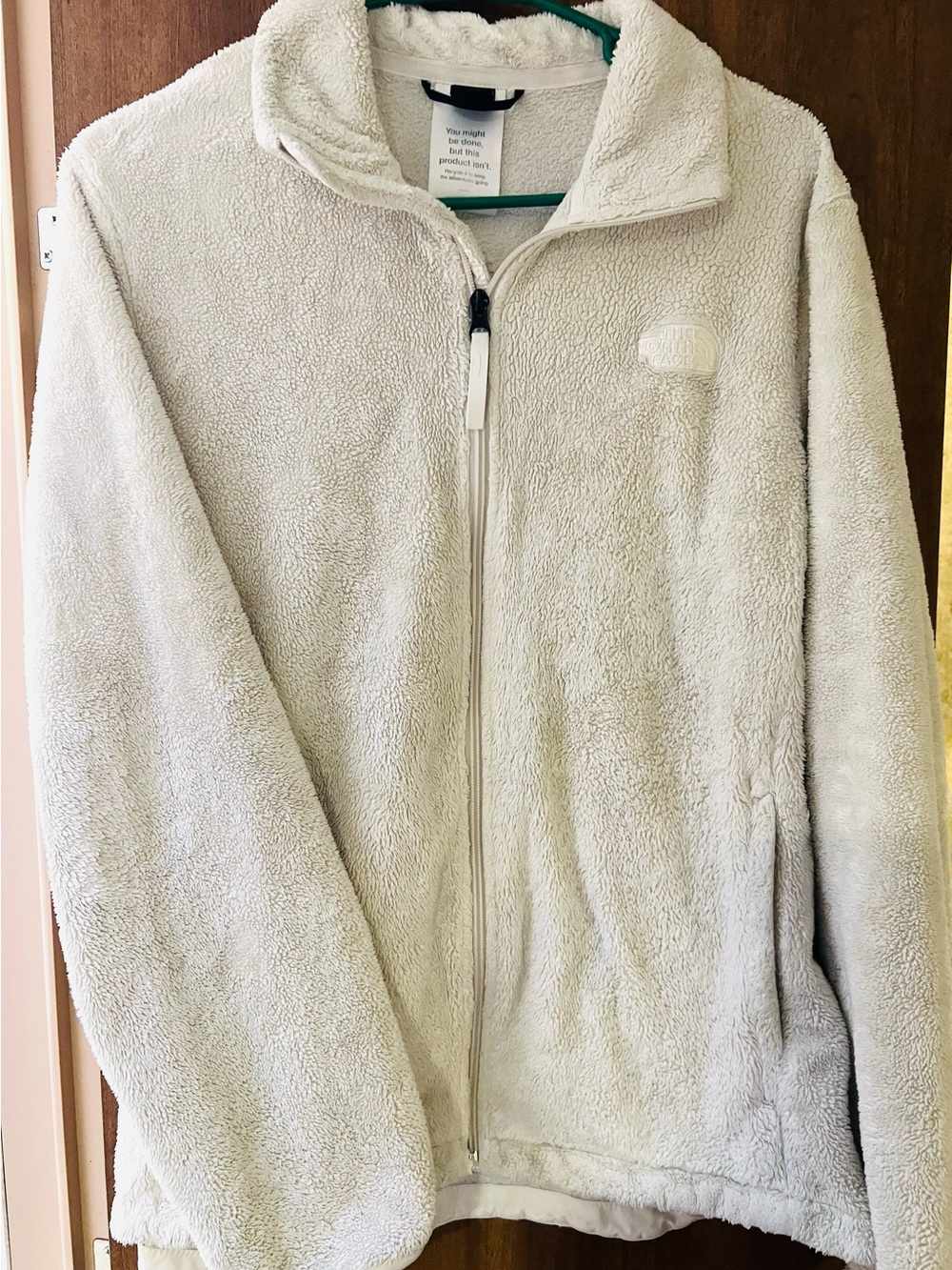 The North Face Cream/Off-White Fleece Jacket
